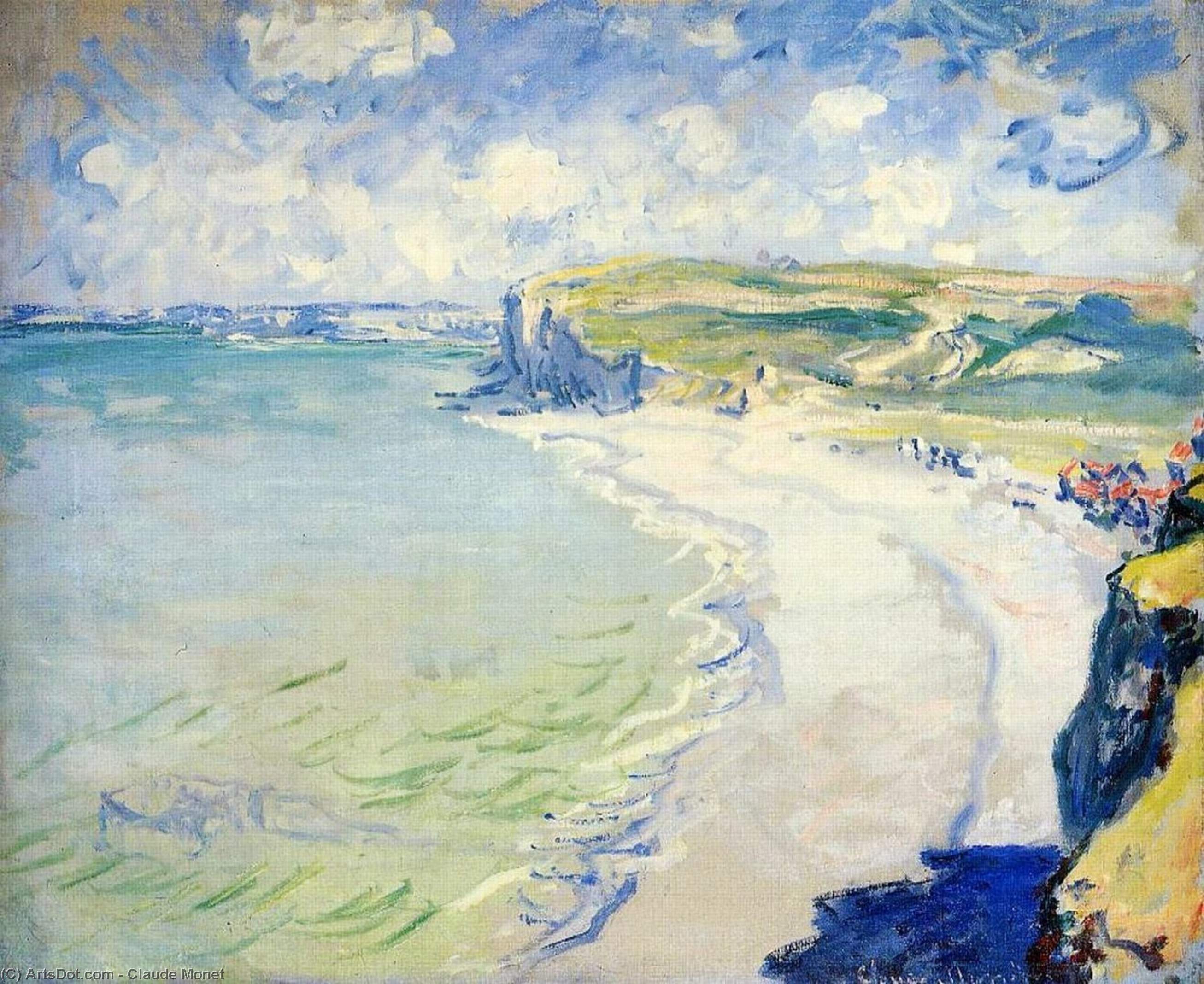WikiOO.org - 百科事典 - 絵画、アートワーク Claude Monet - ザー ビーチ pourvilleで