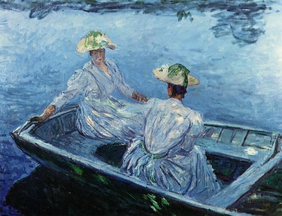Wikioo.org - The Encyclopedia of Fine Arts - Painting, Artwork by Claude Monet - The Blue Row Boat