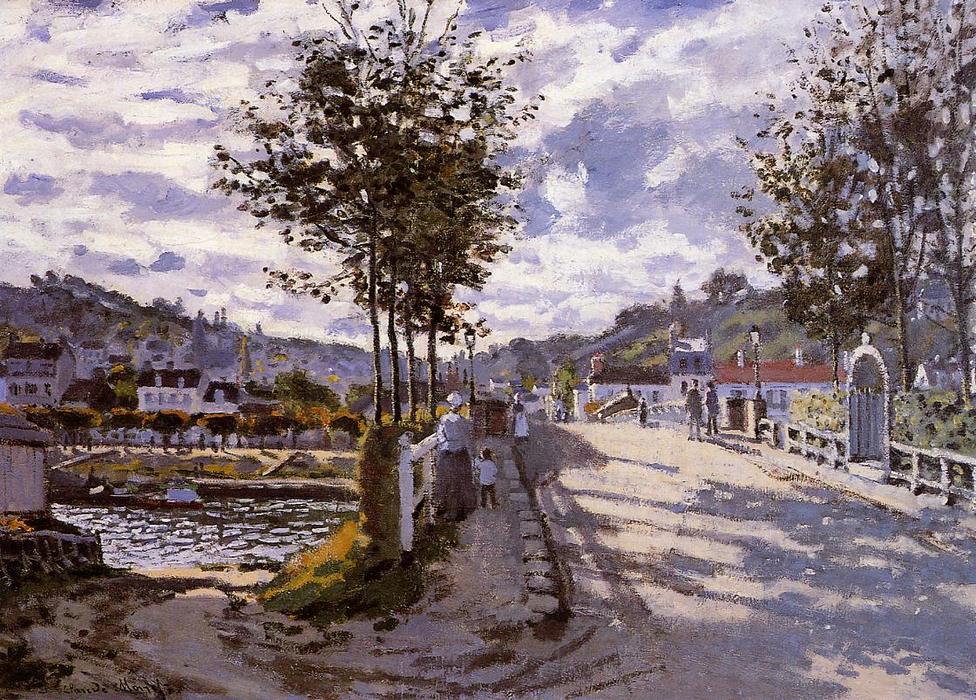 WikiOO.org - Encyclopedia of Fine Arts - Maľba, Artwork Claude Monet - The Bridge at Bougival