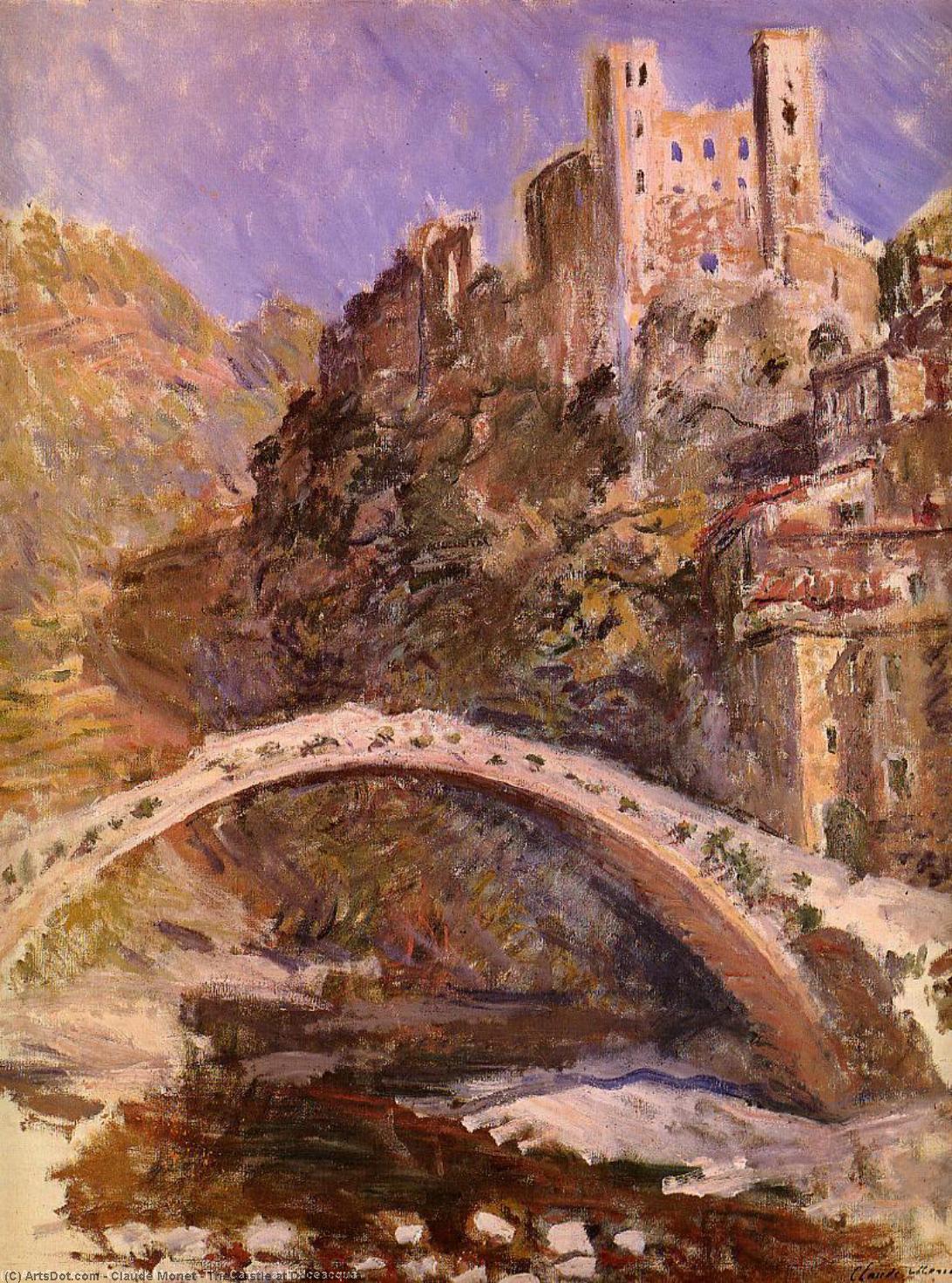 WikiOO.org - Enciclopédia das Belas Artes - Pintura, Arte por Claude Monet - The Castle at Dolceacqua