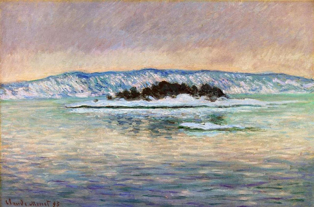 Wikioo.org - สารานุกรมวิจิตรศิลป์ - จิตรกรรม Claude Monet - The Fjord, near Christiania