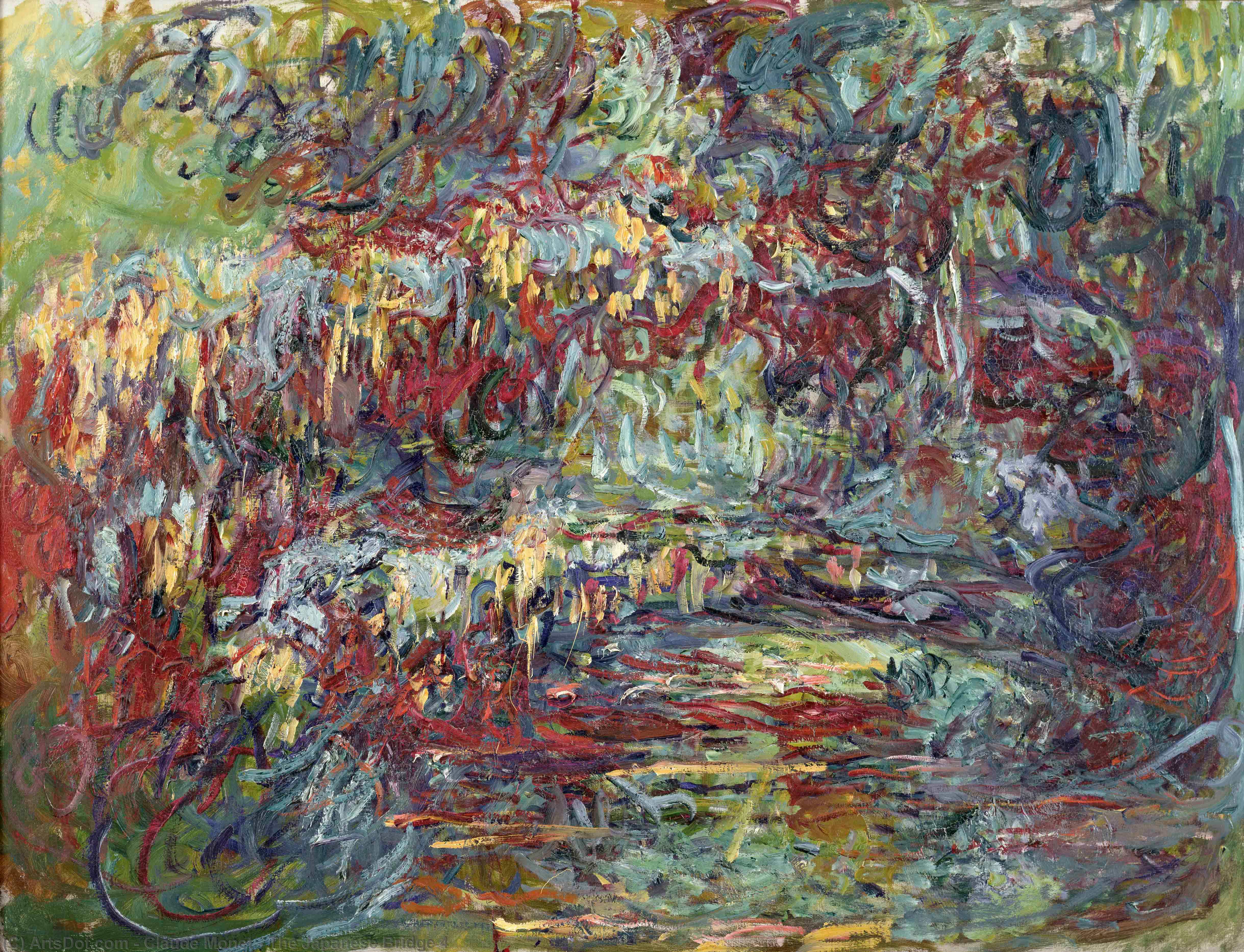 WikiOO.org - Enciklopedija likovnih umjetnosti - Slikarstvo, umjetnička djela Claude Monet - The Japanese Bridge 4