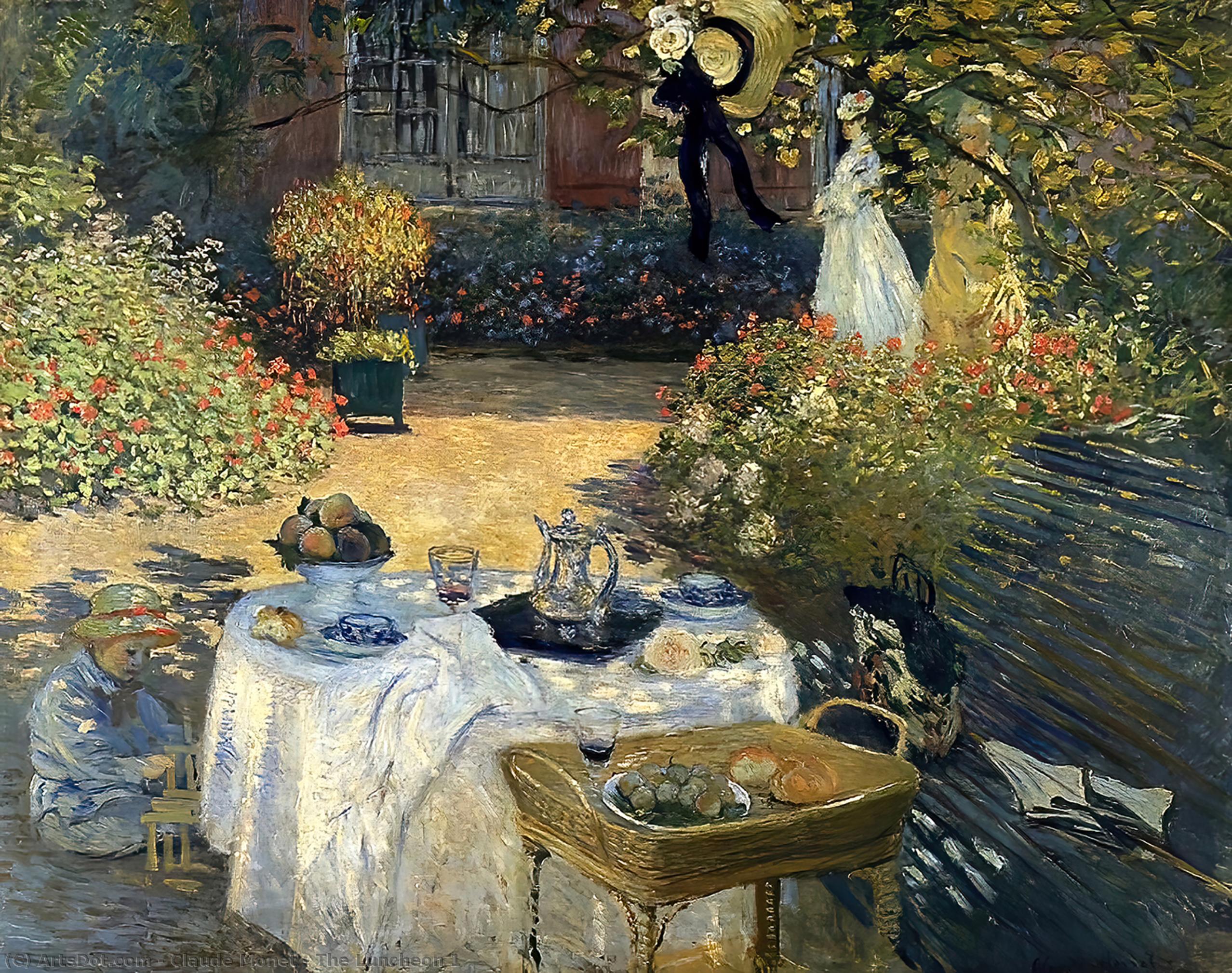 Wikioo.org - The Encyclopedia of Fine Arts - Painting, Artwork by Claude Monet - The Luncheon 1