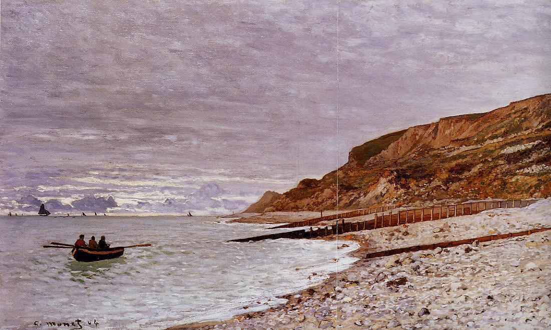 Wikioo.org - สารานุกรมวิจิตรศิลป์ - จิตรกรรม Claude Monet - The Point de la Heve, Honfleur
