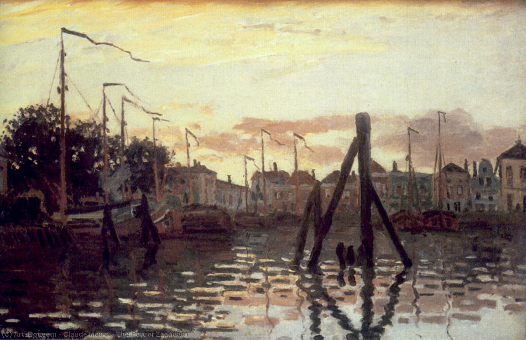 Wikioo.org - สารานุกรมวิจิตรศิลป์ - จิตรกรรม Claude Monet - The Port of Zaandam
