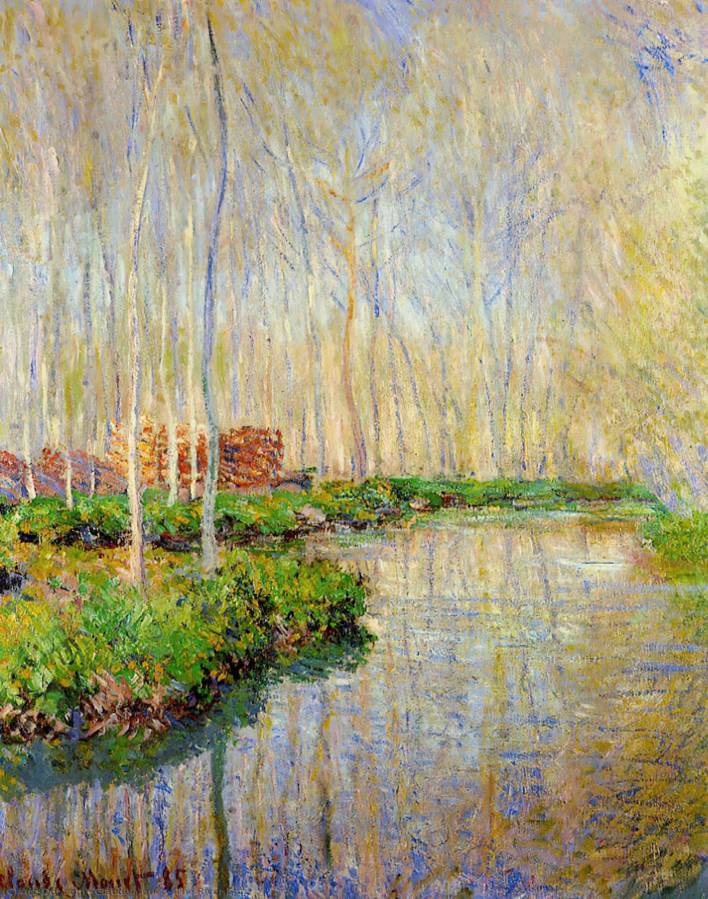 Wikioo.org - Die Enzyklopädie bildender Kunst - Malerei, Kunstwerk von Claude Monet - Der Fluss Epte