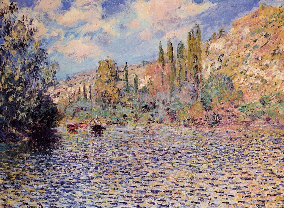Wikioo.org - The Encyclopedia of Fine Arts - Painting, Artwork by Claude Monet - The Seine at Vetheuil 1