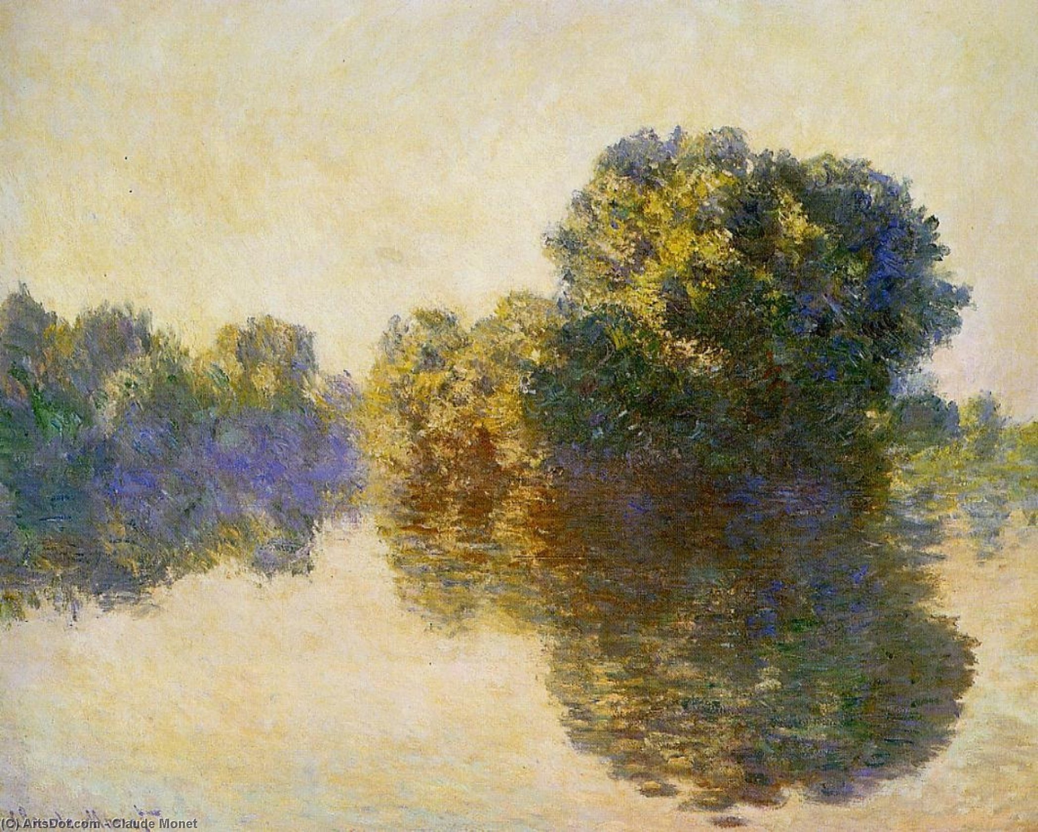 Wikioo.org - Die Enzyklopädie bildender Kunst - Malerei, Kunstwerk von Claude Monet - die seine nahe giverny 1