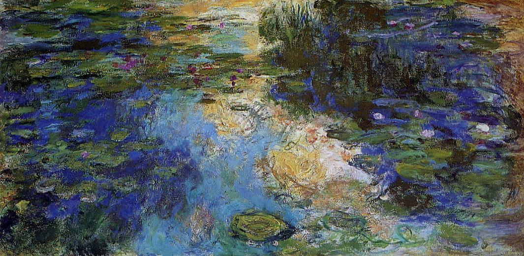 Wikioo.org - The Encyclopedia of Fine Arts - Painting, Artwork by Claude Monet - The Water-Lily Pond 1