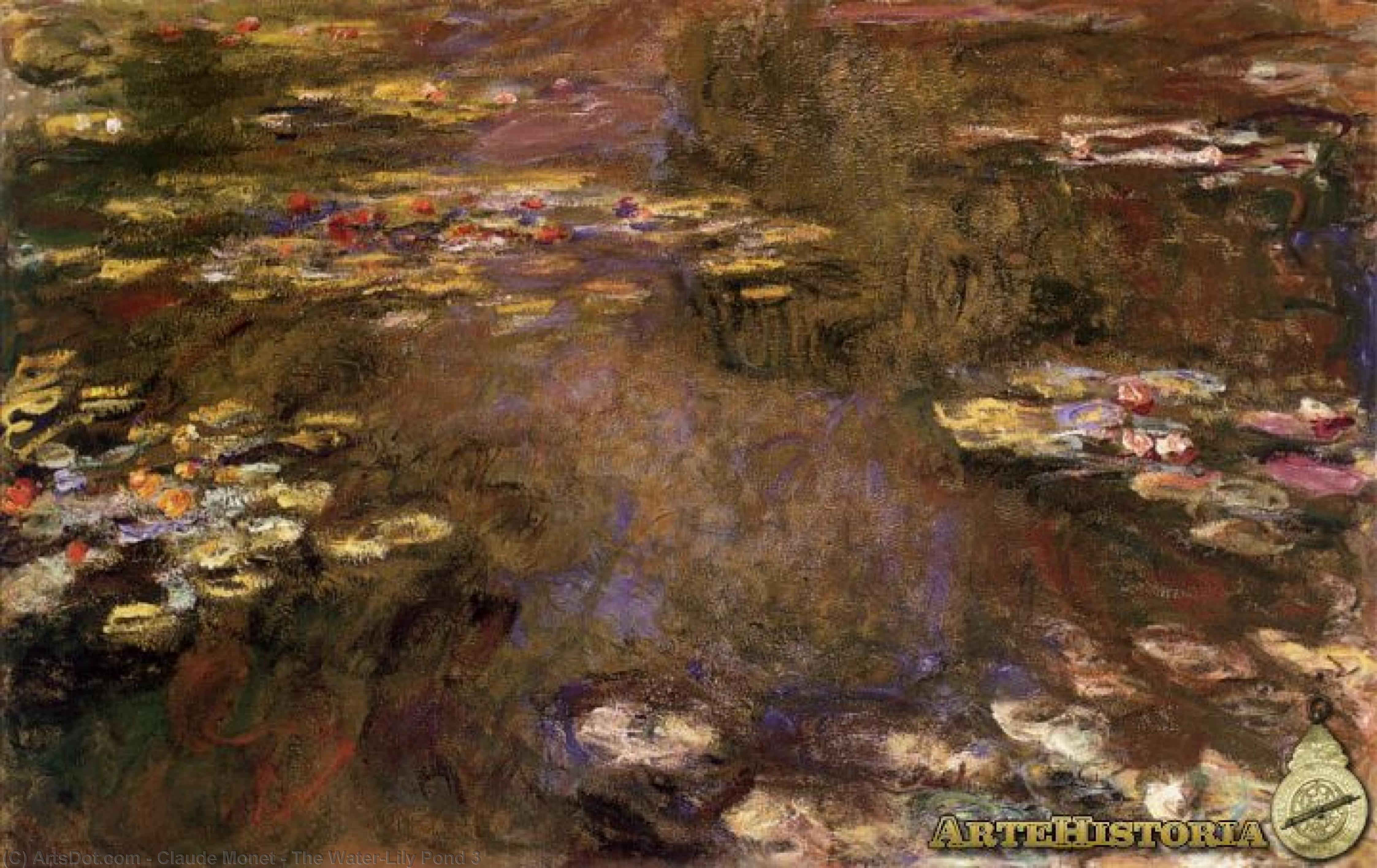 WikiOO.org - Enciklopedija dailės - Tapyba, meno kuriniai Claude Monet - The Water-Lily Pond 3