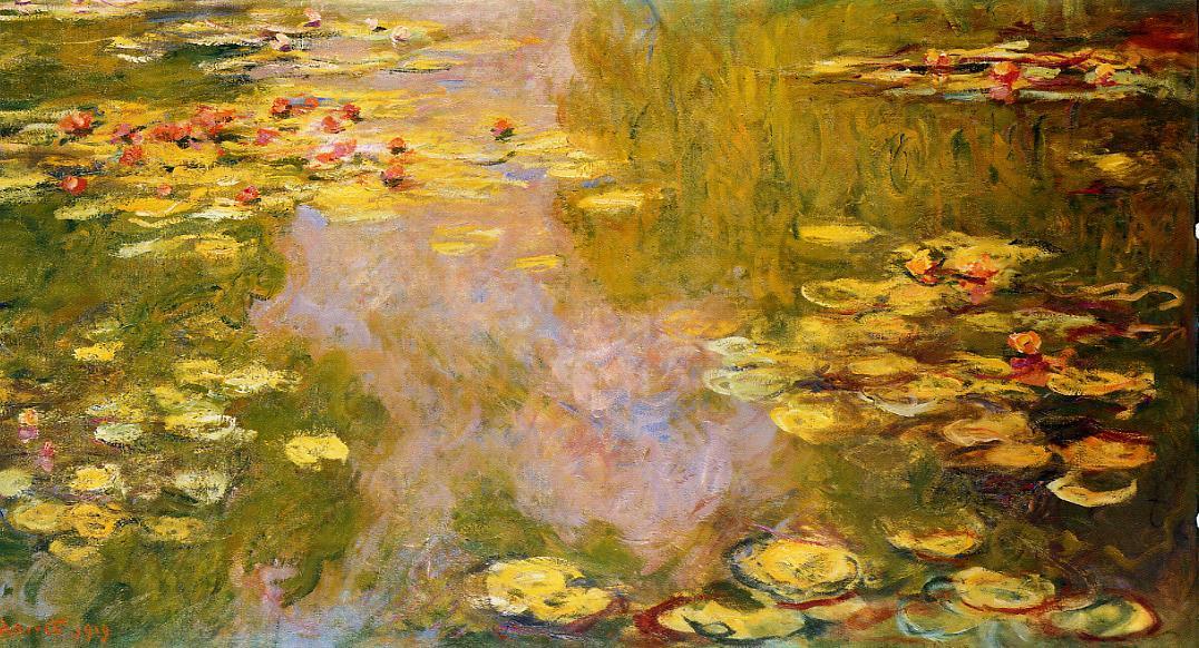 Wikioo.org - The Encyclopedia of Fine Arts - Painting, Artwork by Claude Monet - The Water-Lily Pond 9