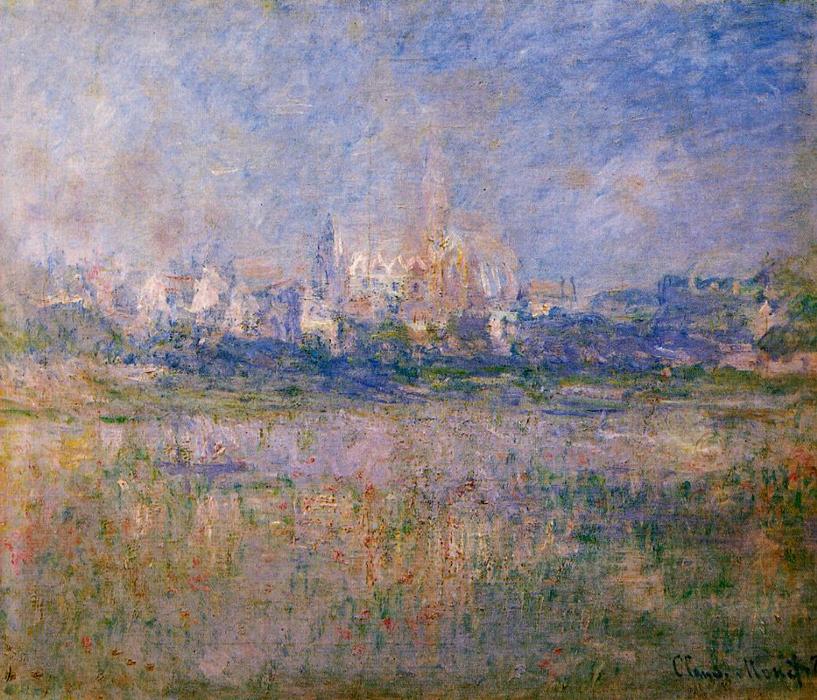 WikiOO.org – 美術百科全書 - 繪畫，作品 Claude Monet - 弗特伊 在  的 雾