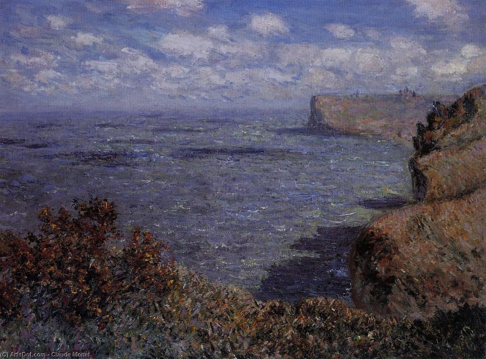 WikiOO.org - Encyclopedia of Fine Arts - Festés, Grafika Claude Monet - View Taken from Greinval