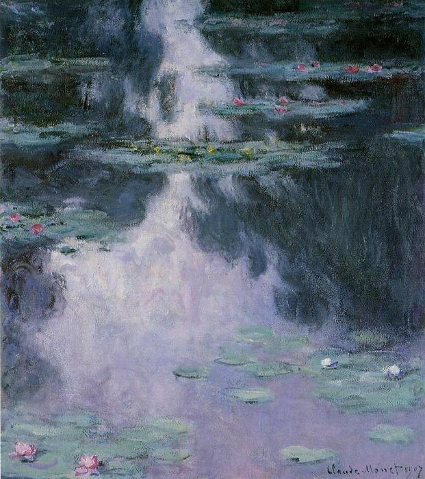 Wikioo.org - สารานุกรมวิจิตรศิลป์ - จิตรกรรม Claude Monet - Water-Lilies 14