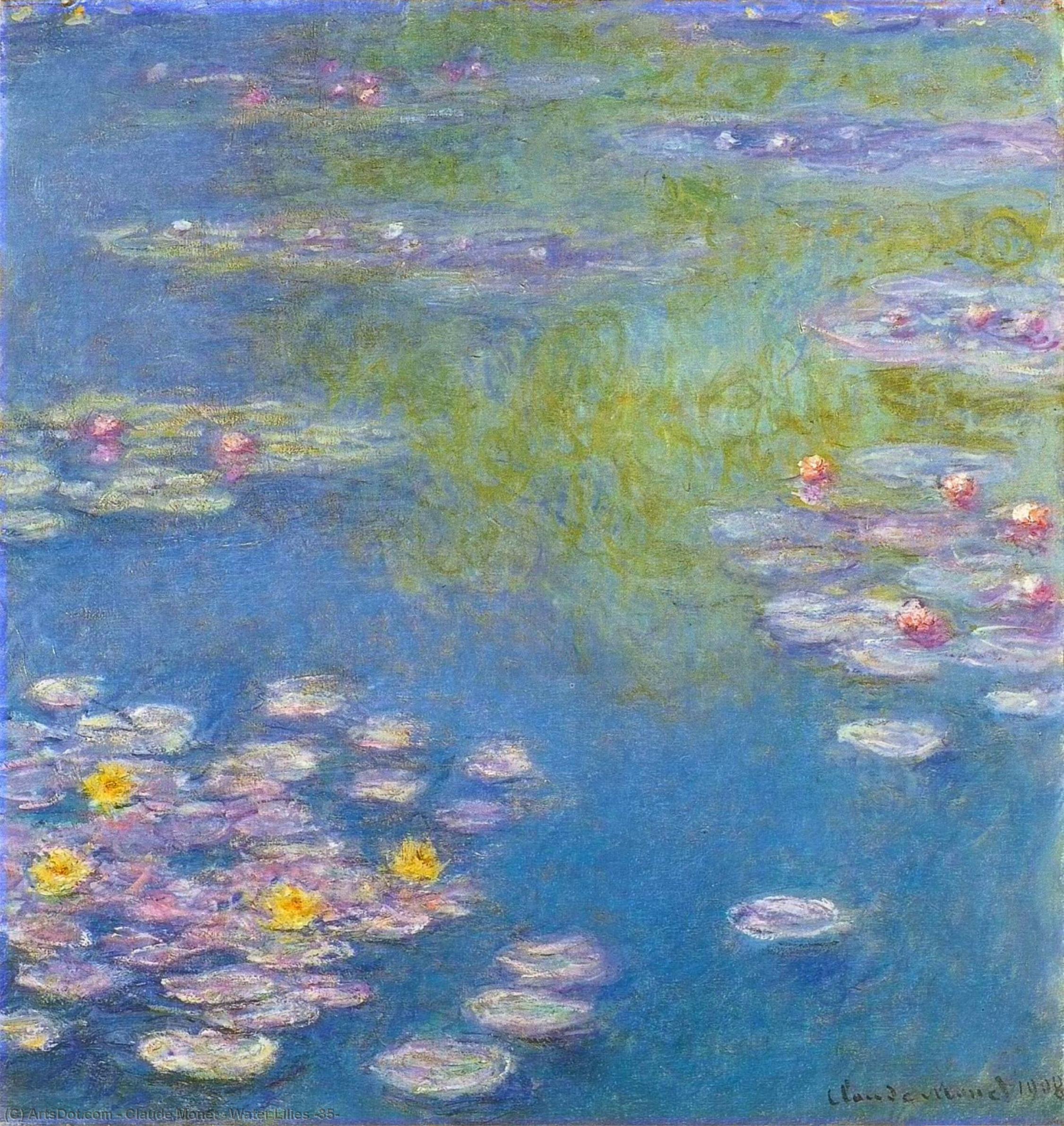 Wikioo.org - The Encyclopedia of Fine Arts - Painting, Artwork by Claude Monet - Water Lilies (35)