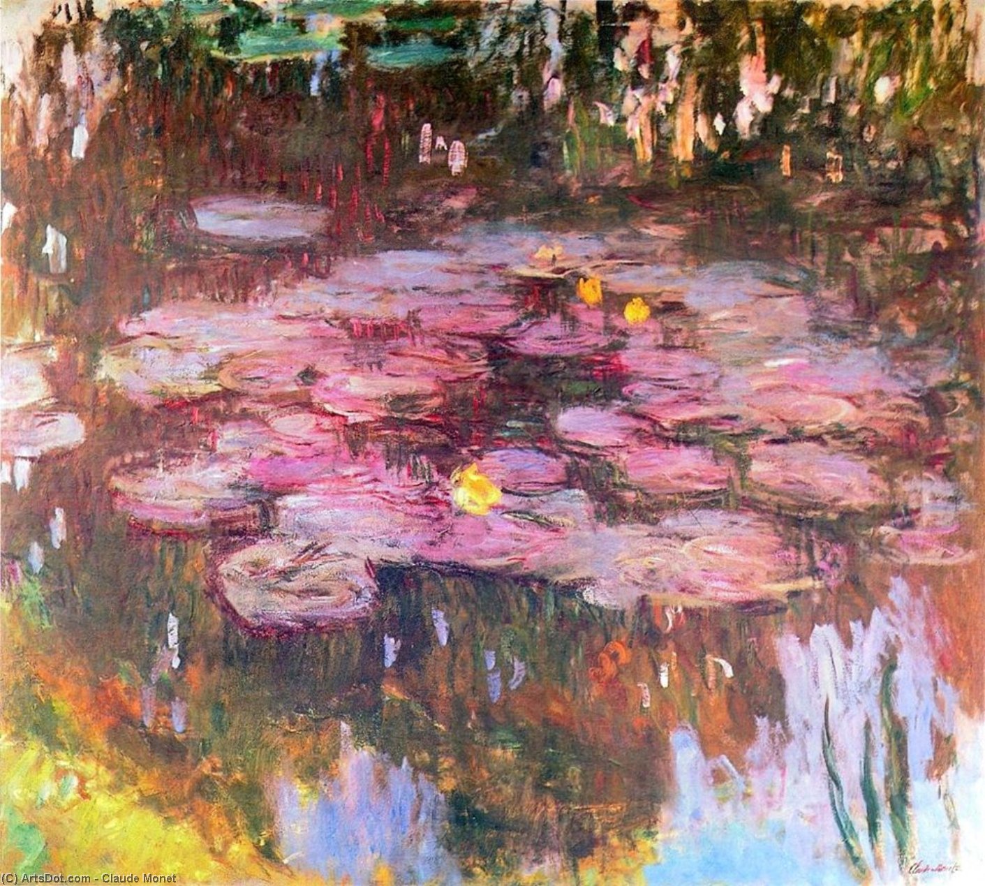 WikiOO.org - Enciklopedija likovnih umjetnosti - Slikarstvo, umjetnička djela Claude Monet - Water Lilies (48)