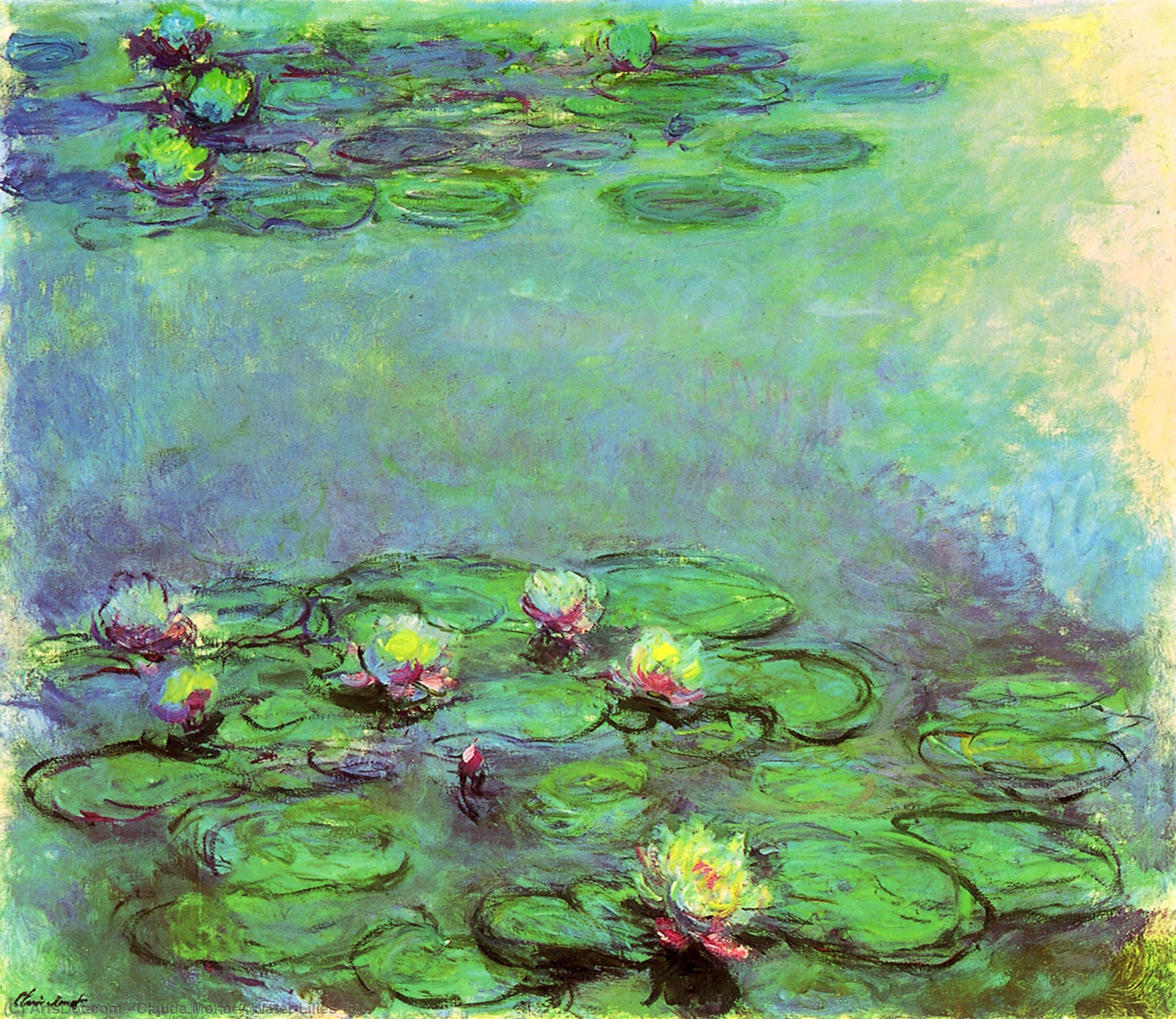 Wikioo.org - The Encyclopedia of Fine Arts - Painting, Artwork by Claude Monet - Water Lilies (54)