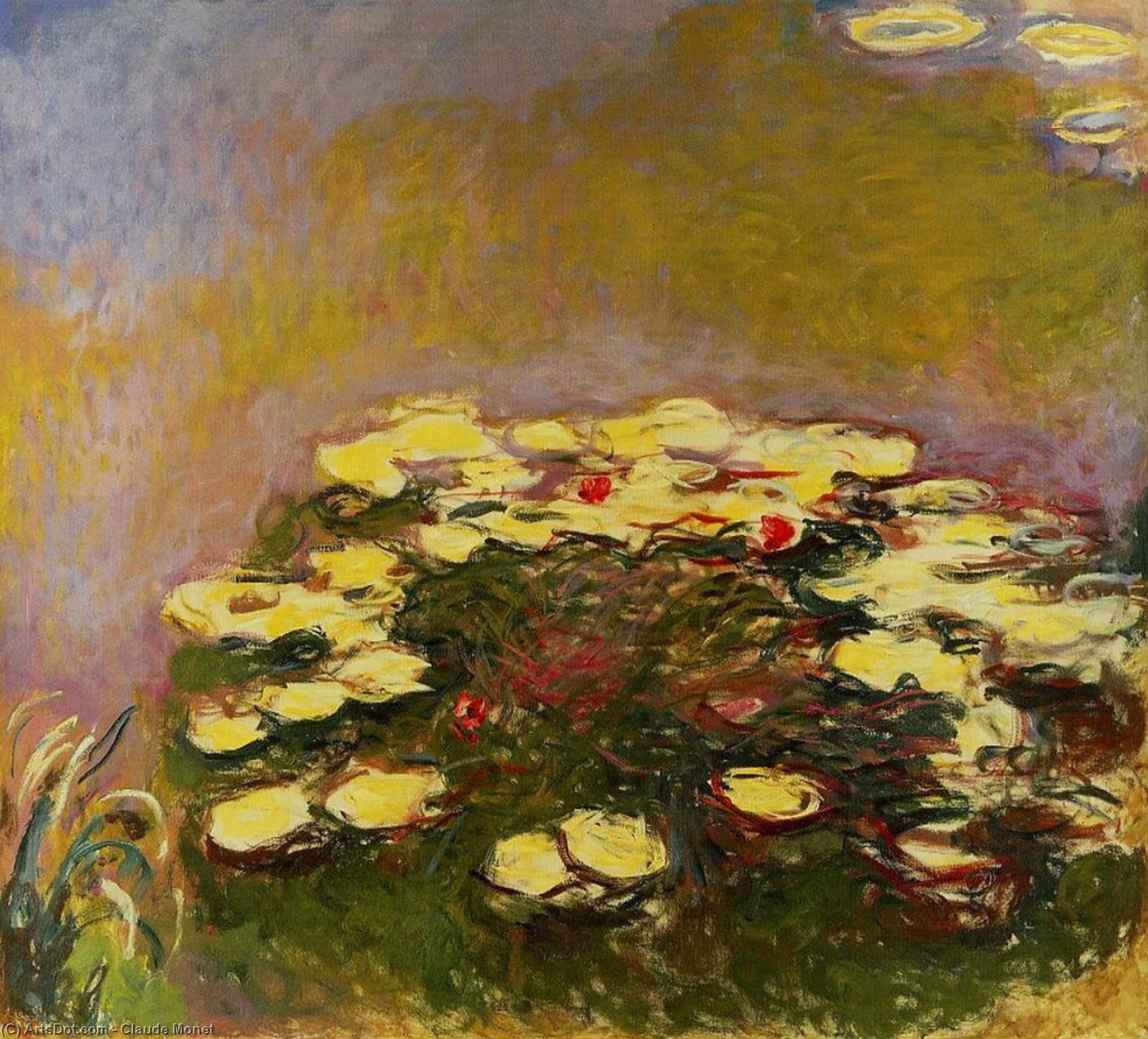 WikiOO.org - Encyclopedia of Fine Arts - Malba, Artwork Claude Monet - Water-Lilies 56
