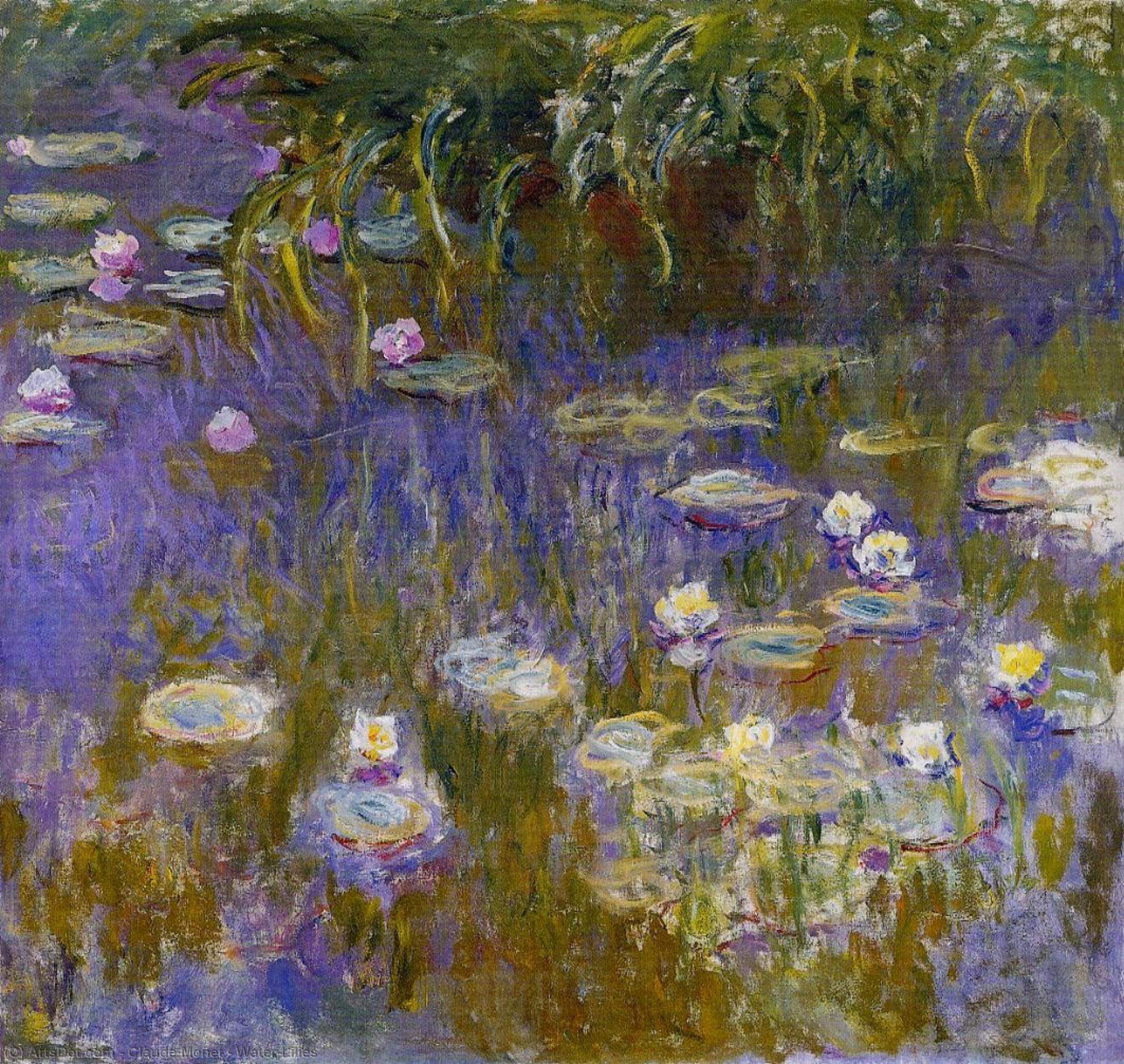 WikiOO.org - Encyclopedia of Fine Arts - Maleri, Artwork Claude Monet - Water-Lilies