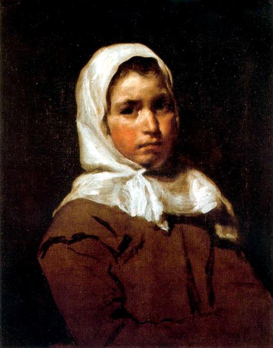 WikiOO.org - אנציקלופדיה לאמנויות יפות - ציור, יצירות אמנות Diego Velazquez - A young peasant girl