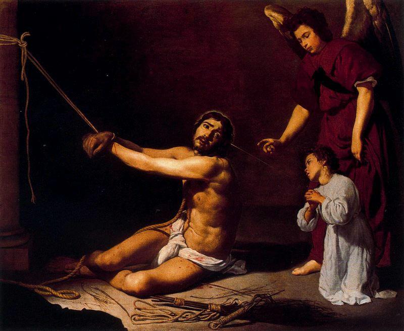 Wikioo.org - สารานุกรมวิจิตรศิลป์ - จิตรกรรม Diego Velazquez - Cristo después de la flagelación contemplado por almas cristianas