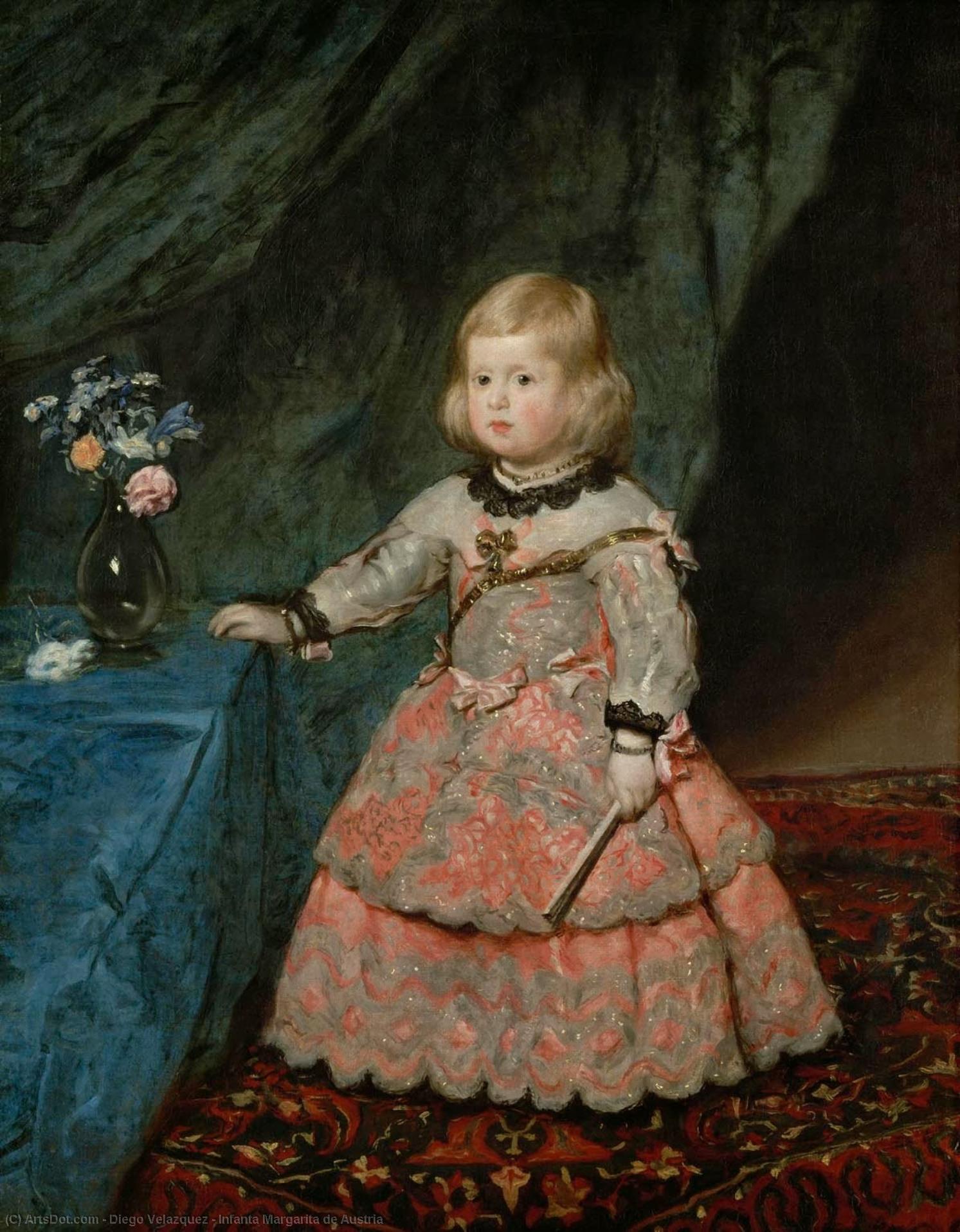 WikiOO.org - Encyclopedia of Fine Arts - Målning, konstverk Diego Velazquez - Infanta Margarita de Austria