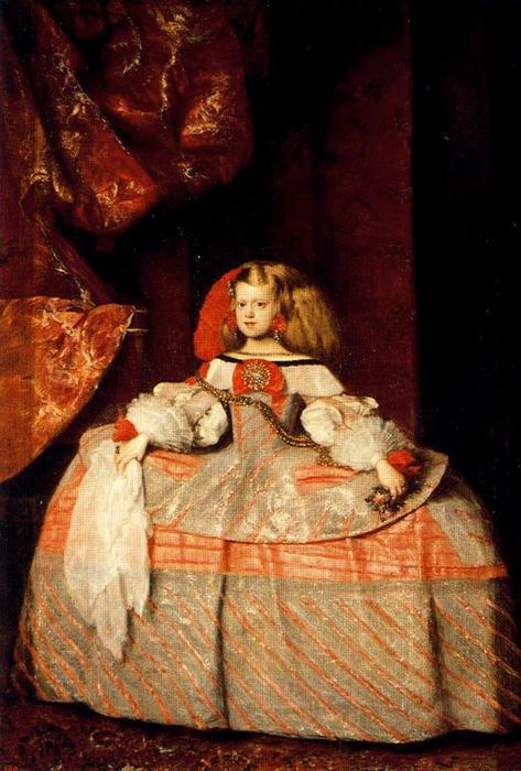 Wikioo.org – La Enciclopedia de las Bellas Artes - Pintura, Obras de arte de Diego Velazquez - La infanta doña margarita delaware Austria