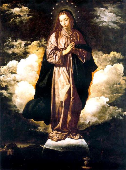 Wikioo.org - The Encyclopedia of Fine Arts - Painting, Artwork by Diego Velazquez - La Inmaculada Concepción