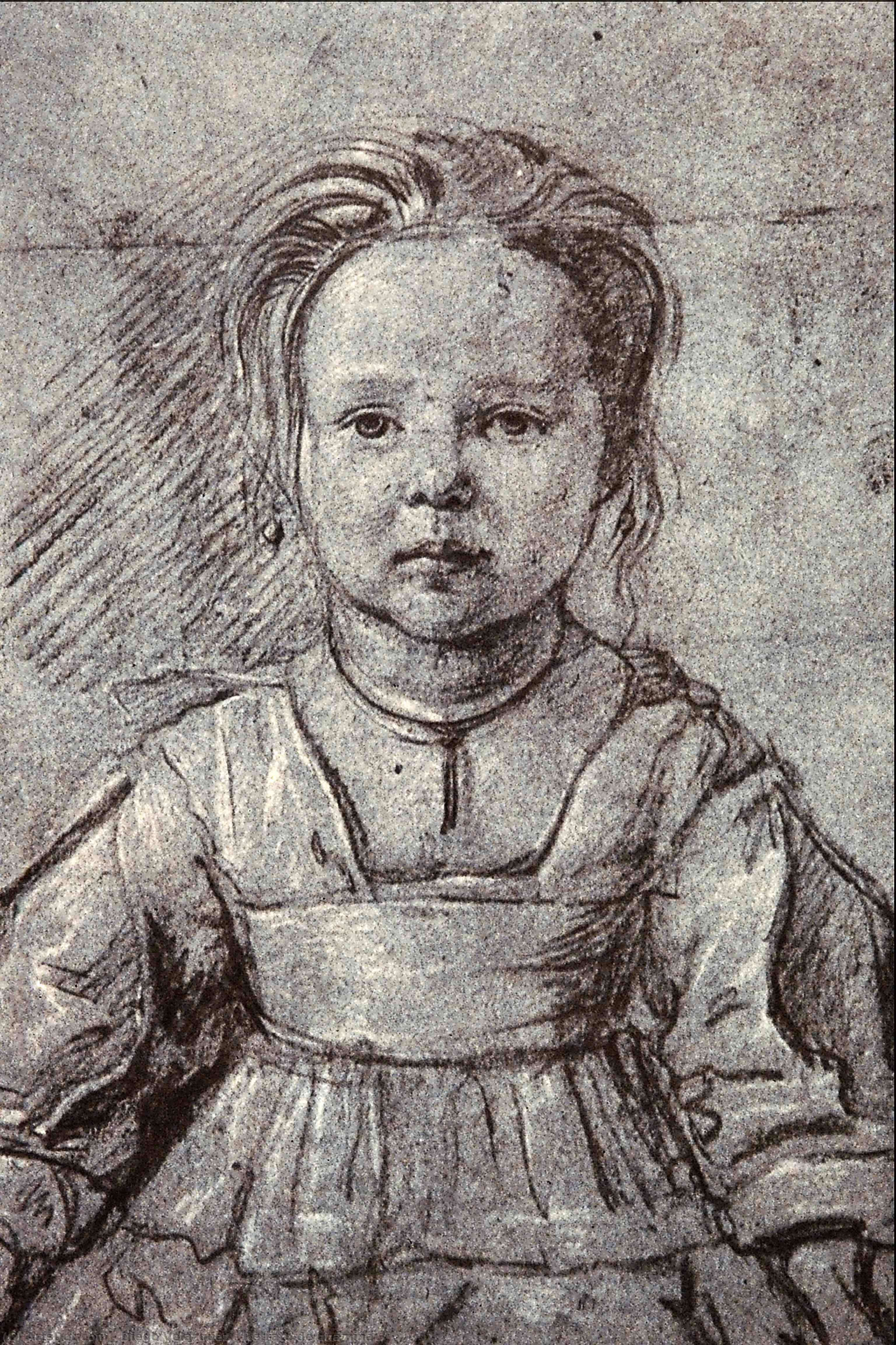 Wikioo.org - The Encyclopedia of Fine Arts - Painting, Artwork by Diego Velazquez - Retrato de una niña