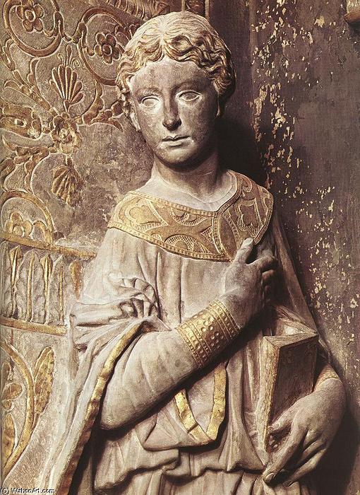 WikiOO.org - אנציקלופדיה לאמנויות יפות - ציור, יצירות אמנות Donatello - Annunciation (detail)