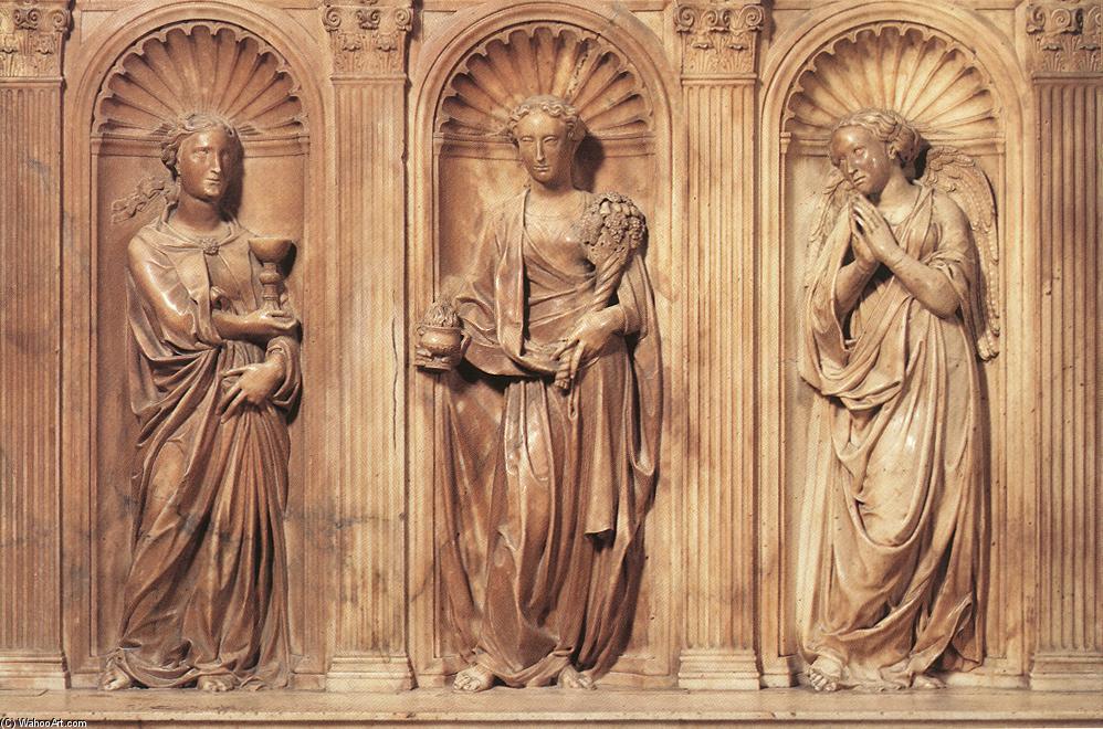 WikiOO.org - Encyclopedia of Fine Arts - Schilderen, Artwork Donatello - Funeral Monument to John XXIII (detail)