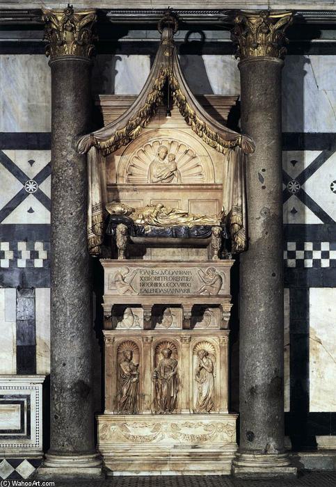 Wikioo.org - The Encyclopedia of Fine Arts - Painting, Artwork by Donatello - Funeral Monument to John XXIII