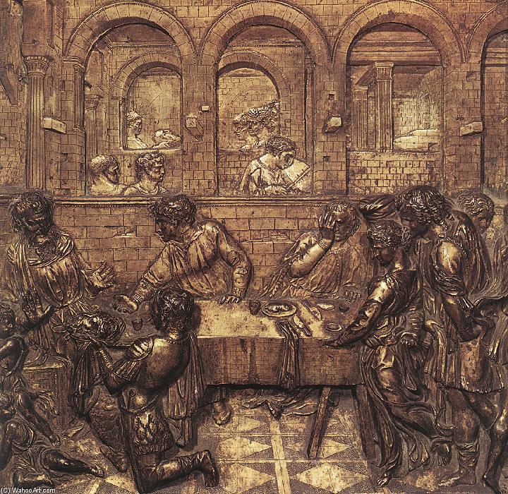 WikiOO.org - Enciclopedia of Fine Arts - Pictura, lucrări de artă Donatello - Herod's Banquet
