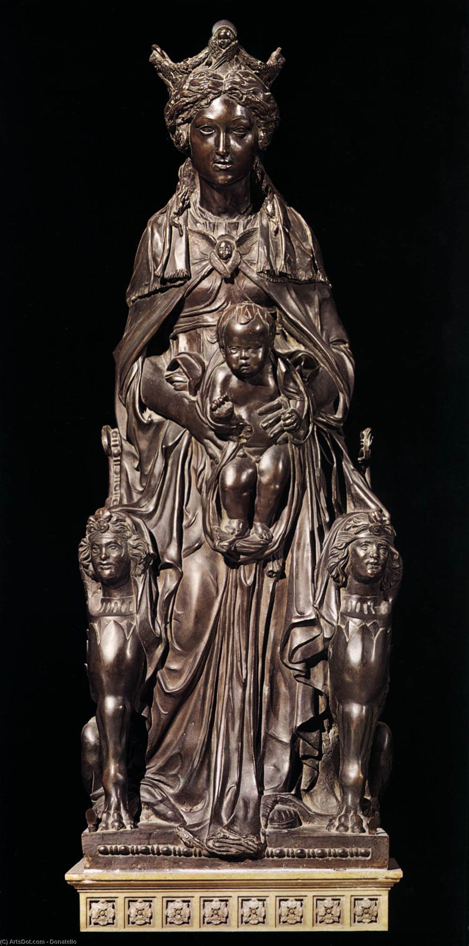 WikiOO.org - Encyclopedia of Fine Arts - Maalaus, taideteos Donatello - Madonna with the Child