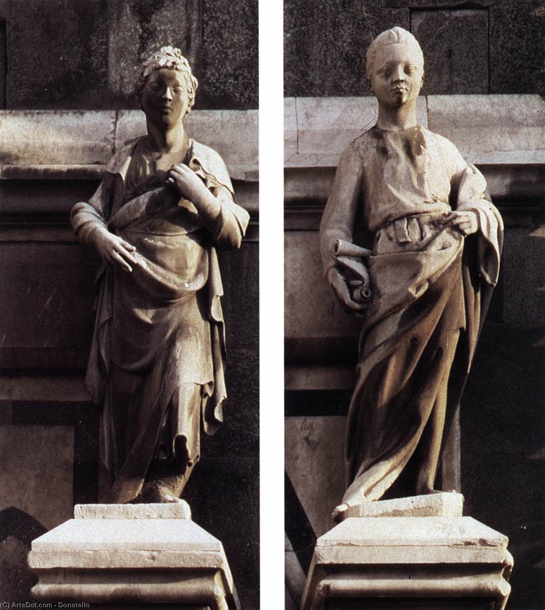 WikiOO.org - Енциклопедия за изящни изкуства - Живопис, Произведения на изкуството Donatello - Prophet (right of the Porta della Mandorla)