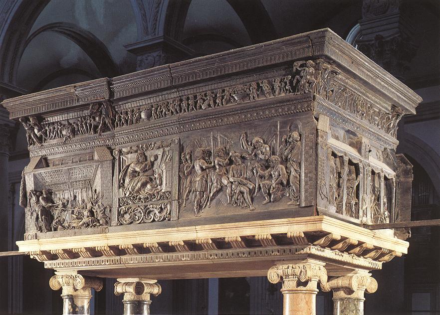Wikioo.org - The Encyclopedia of Fine Arts - Painting, Artwork by Donatello - Pulpit on the right