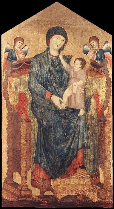 WikiOO.org - Εγκυκλοπαίδεια Καλών Τεχνών - Ζωγραφική, έργα τέχνης Duccio Di Buoninsegna - La Maestá