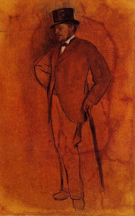 WikiOO.org - Енциклопедія образотворчого мистецтва - Живопис, Картини
 Edgar Degas - Achille De Gas