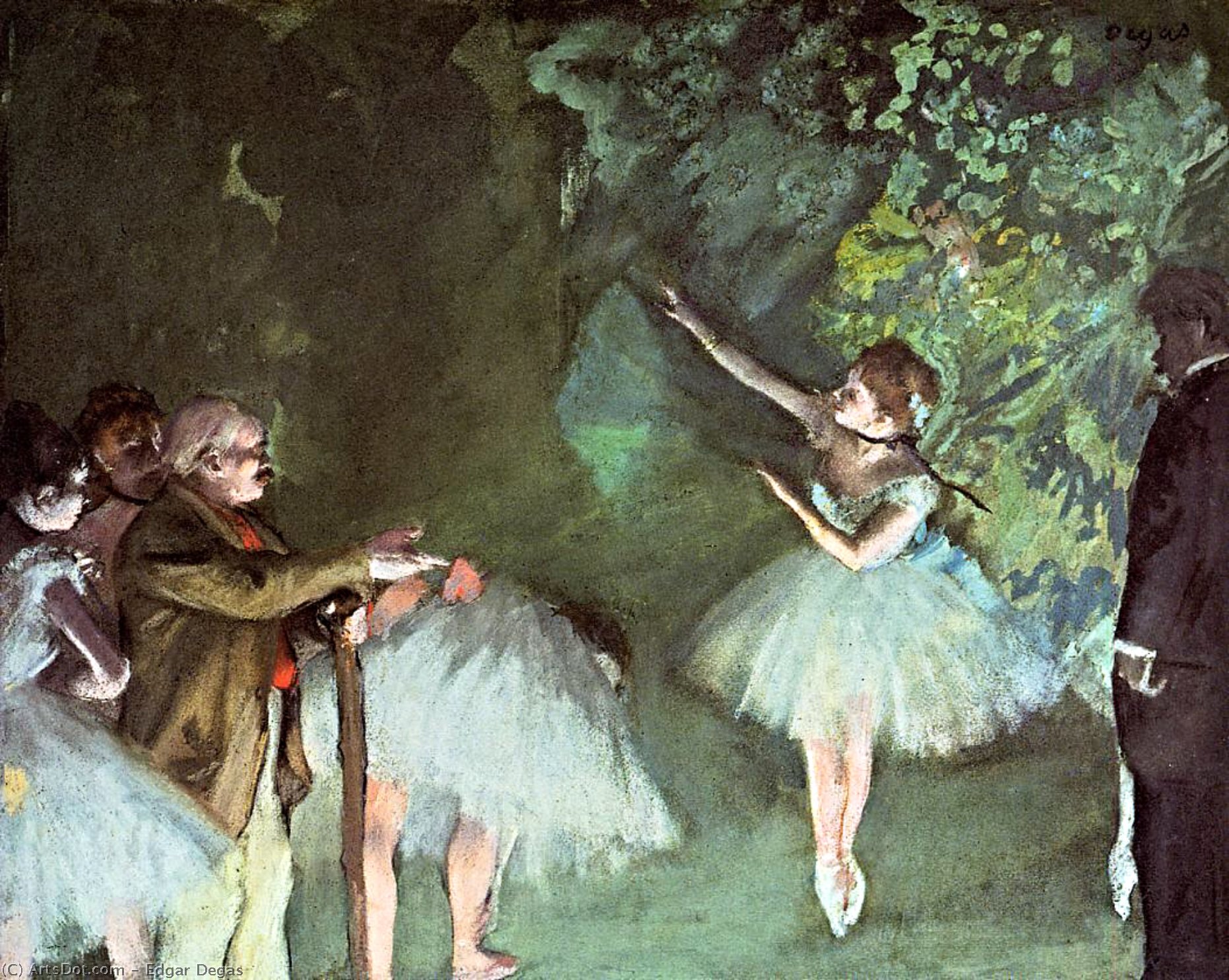 Wikioo.org – L'Encyclopédie des Beaux Arts - Peinture, Oeuvre de Edgar Degas - répétition de ballet