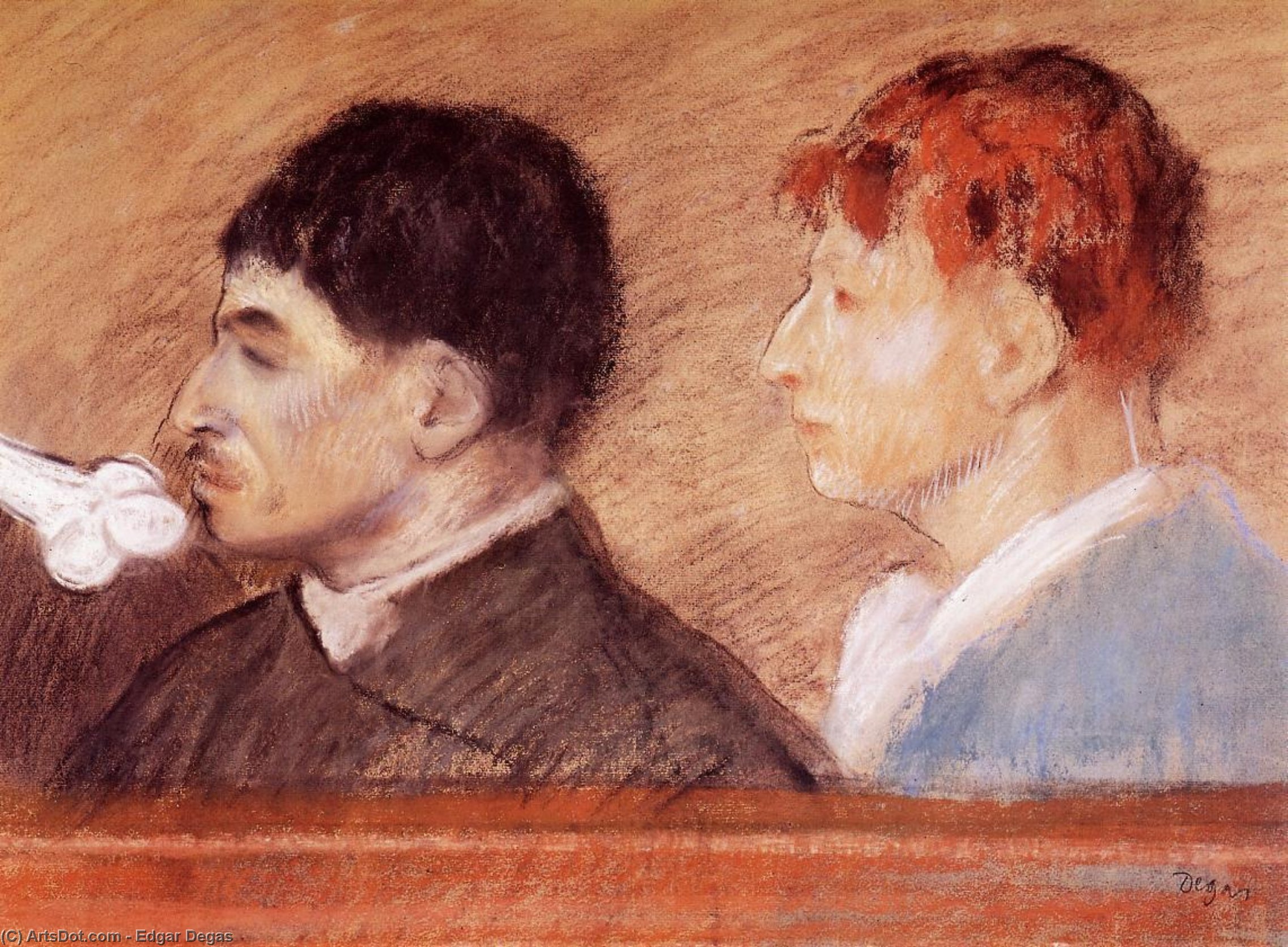 Wikioo.org - The Encyclopedia of Fine Arts - Painting, Artwork by Edgar Degas - Criminal Physiognomies