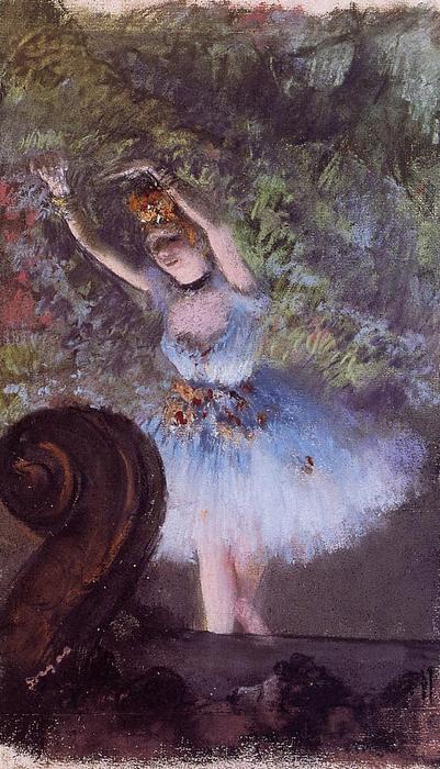 Wikioo.org - สารานุกรมวิจิตรศิลป์ - จิตรกรรม Edgar Degas - Dancer 2