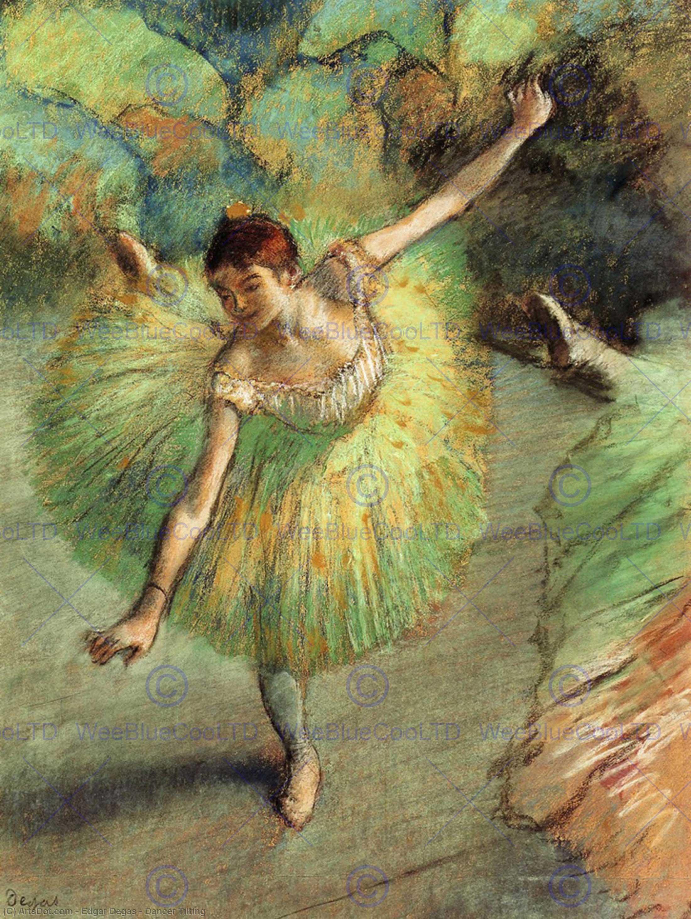 Wikioo.org – La Enciclopedia de las Bellas Artes - Pintura, Obras de arte de Edgar Degas - Bailarín inclinable