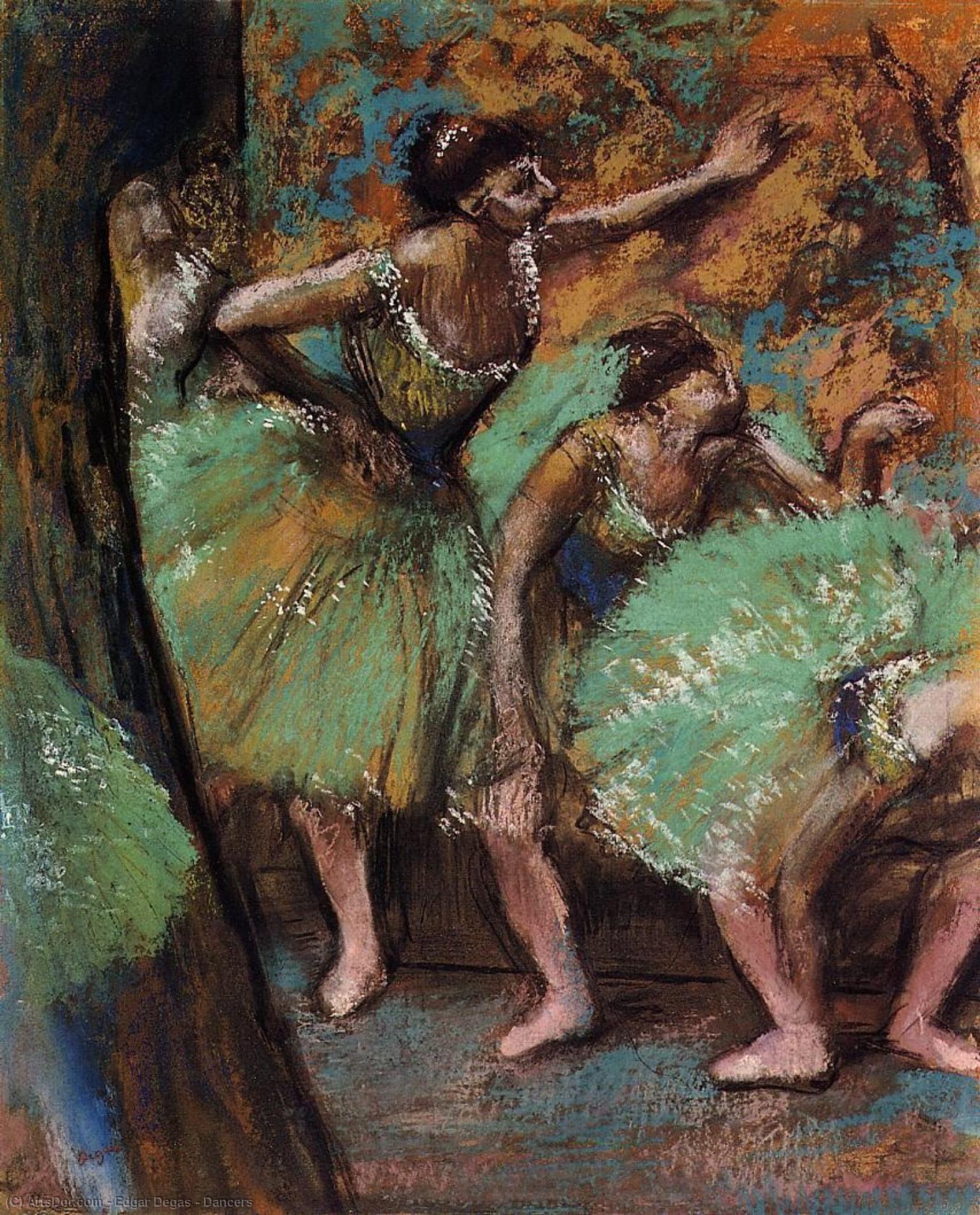 Wikioo.org – L'Enciclopedia delle Belle Arti - Pittura, Opere di Edgar Degas - ballerini