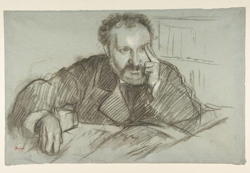 WikiOO.org - Енциклопедия за изящни изкуства - Живопис, Произведения на изкуството Edgar Degas - Edmond Duranty 1