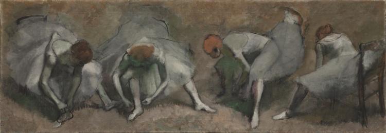WikiOO.org - Енциклопедия за изящни изкуства - Живопис, Произведения на изкуството Edgar Degas - Frieze of Dancers