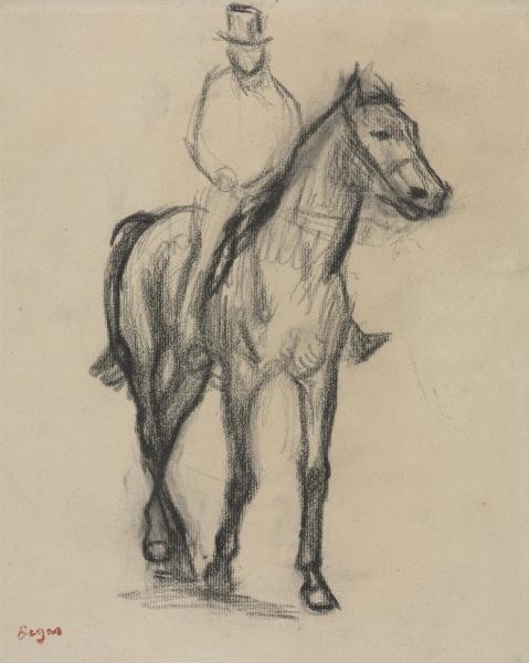 Wikioo.org - The Encyclopedia of Fine Arts - Painting, Artwork by Edgar Degas - Horse and Rider