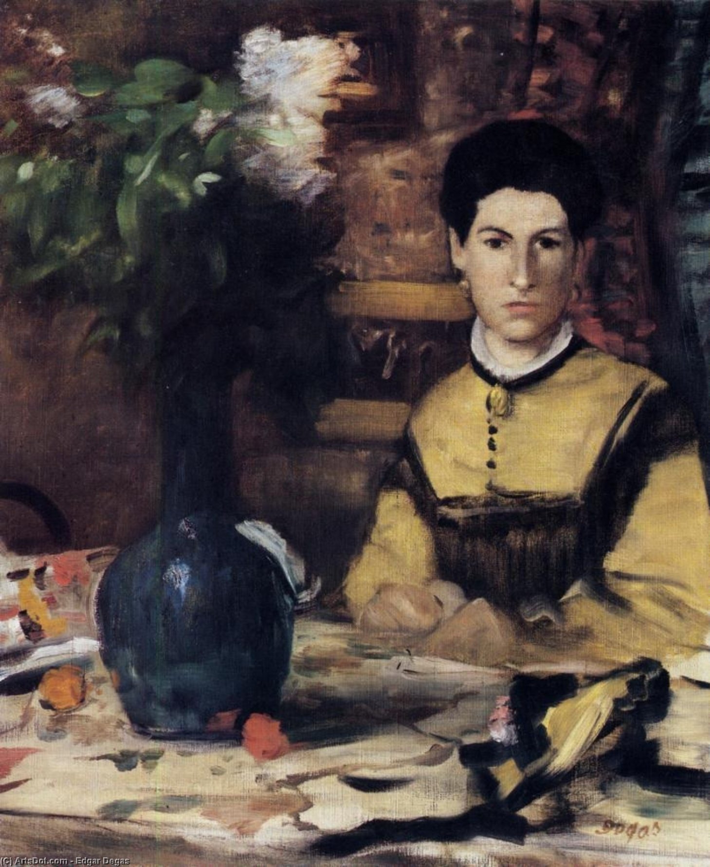 Wikioo.org - The Encyclopedia of Fine Arts - Painting, Artwork by Edgar Degas - Madame de Rutte