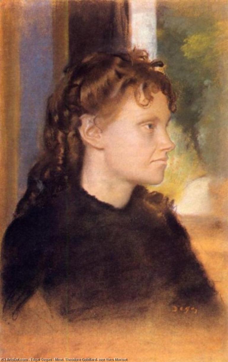 WikiOO.org - Енциклопедия за изящни изкуства - Живопис, Произведения на изкуството Edgar Degas - Mme. Theodore Gobillard, nee Yves Morisot