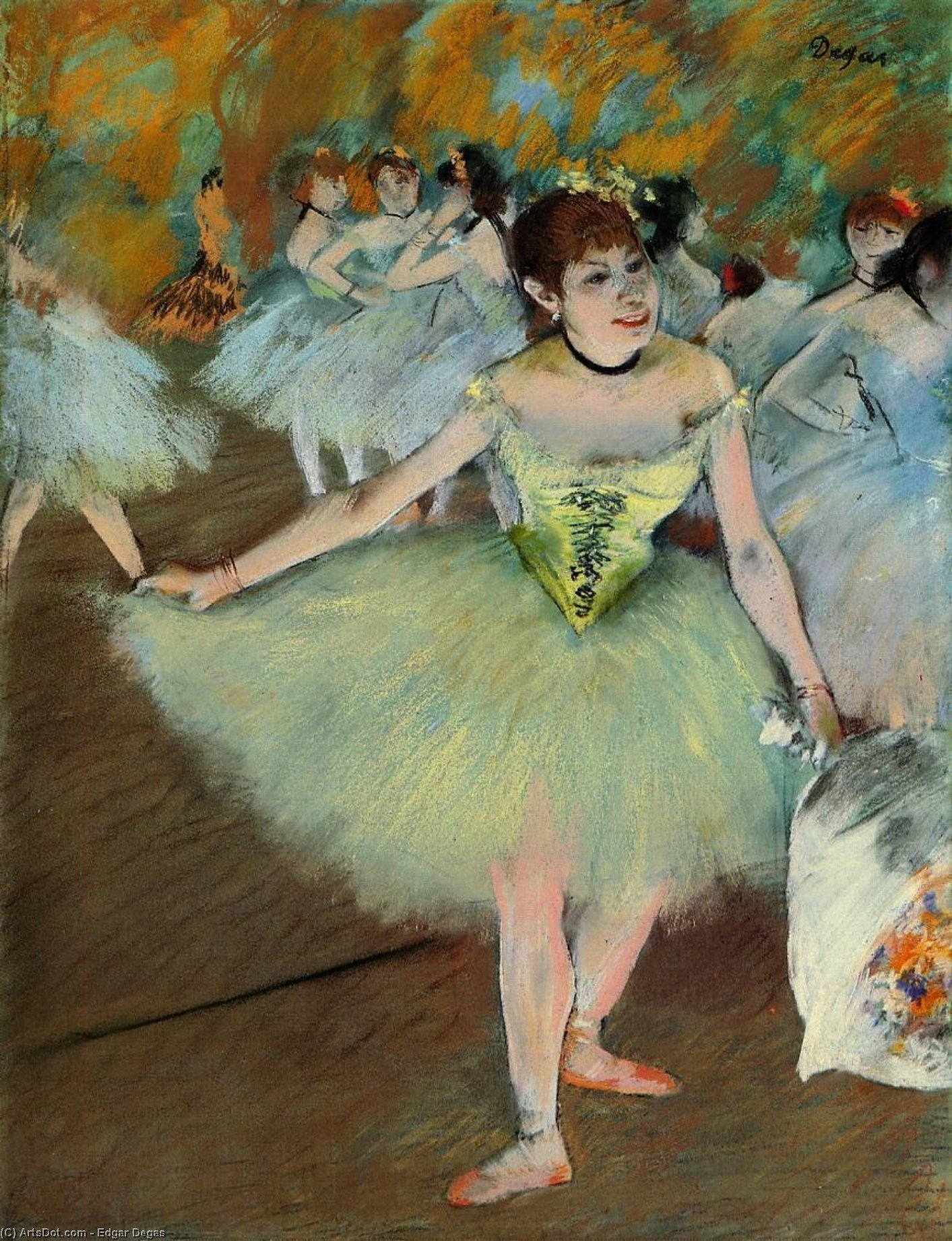 WikiOO.org - Enciclopedia of Fine Arts - Pictura, lucrări de artă Edgar Degas - On Stage