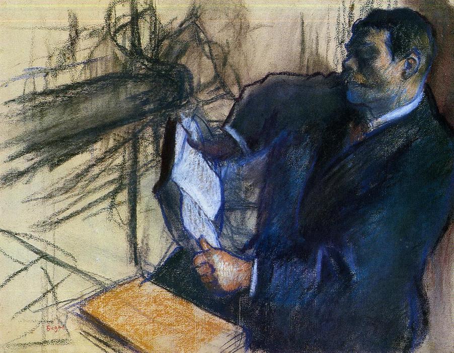 Wikioo.org - The Encyclopedia of Fine Arts - Painting, Artwork by Edgar Degas - Pagans and Degas's Father